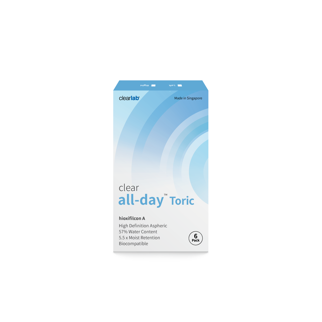Clear Allday Toric, 6Pk, Power -04.75